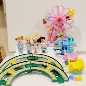 Vintage Lil Kidz Tiny Ferris Wheel Amusement Park Ride Toy Century